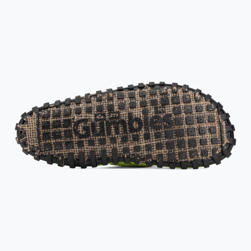 Šlepetės per pirštą Gumbies Islander lime hibiscus 4