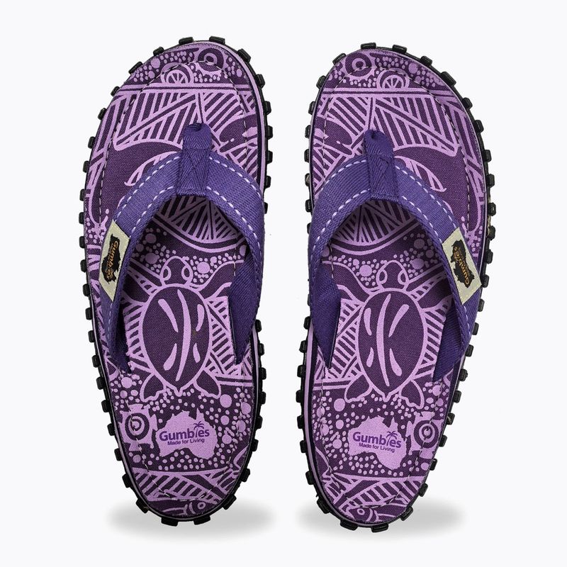 "Gumbies Islander" violetinės firminės šlepetės 3