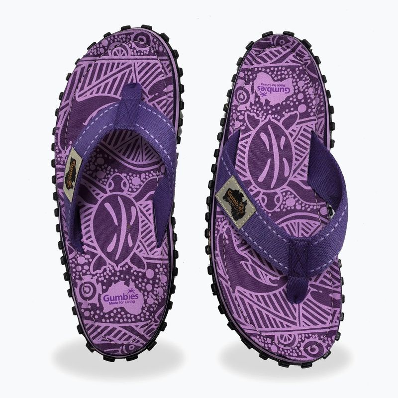 Šlepetės per pirštą Gumbies Islander purple signature 4