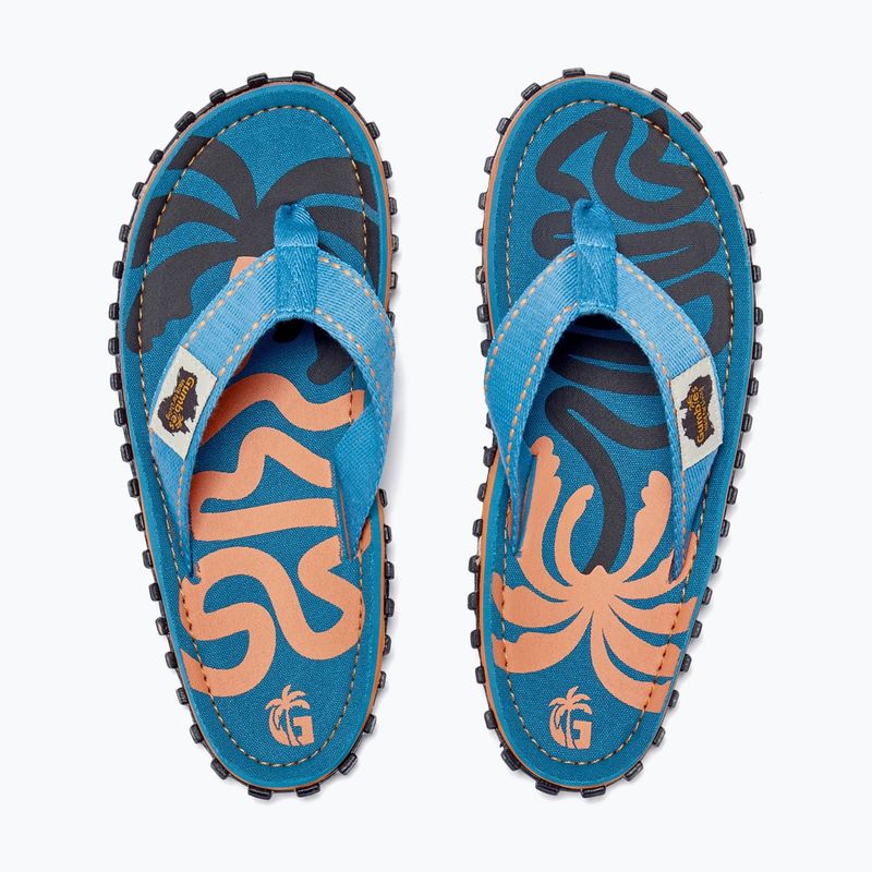 Šlepetės per pirštą Gumbies Islander blue palmetto 4