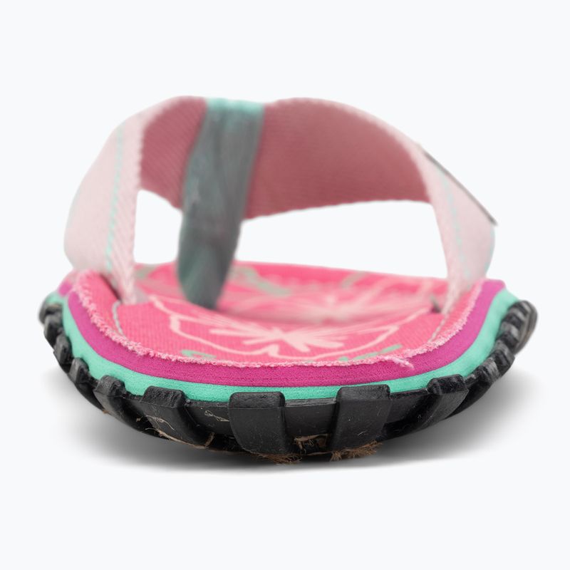 Šlepetės per pirštą Gumbies Islander blush hibiscus 6