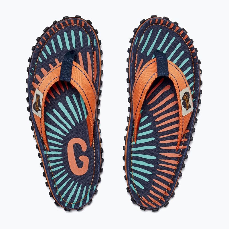 Šlepetės per pirštą Gumbies Islander tangerine burst 4