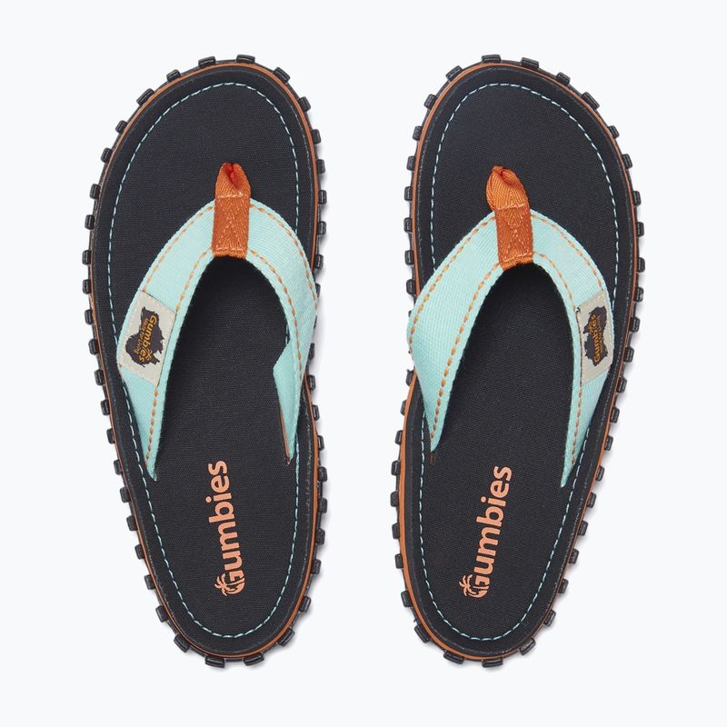 Šlepetės per pirštą Gumbies Islander tricolor black 4