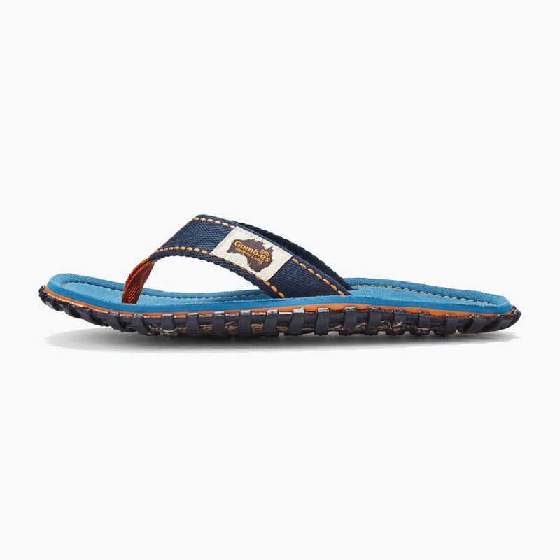 Šlepetės per pirštą Gumbies Islander tricolor blue 2