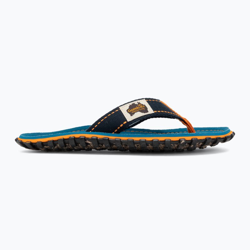 Šlepetės per pirštą Gumbies Islander tricolor blue 2