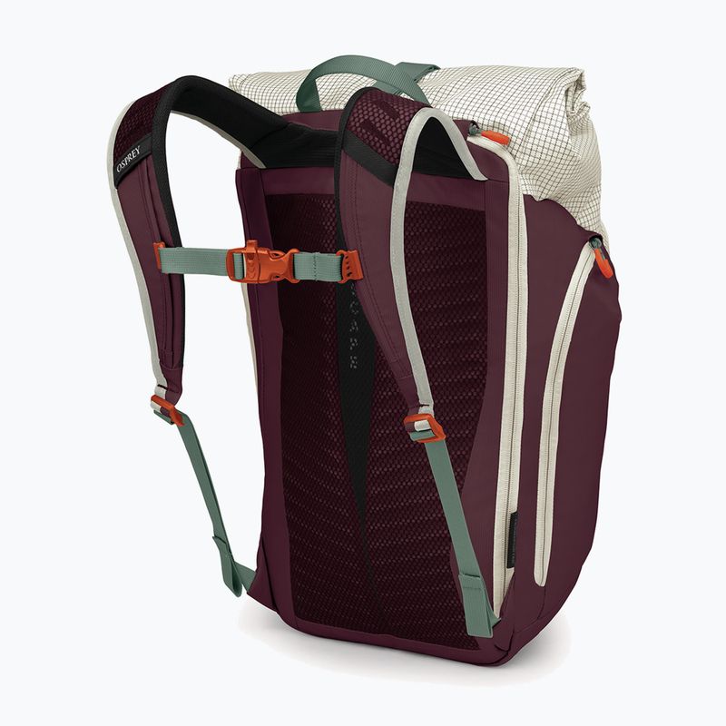 Miesto kuprinė Osprey Transporter Roll Top 30 l mystery white/moody burgundy 3