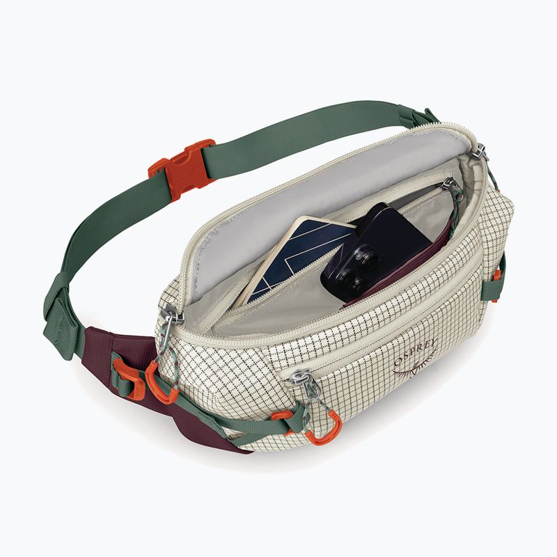 Juosmes krepšys Osprey Transporter Waist Pack 3 l mystery white/moody burgundy 4