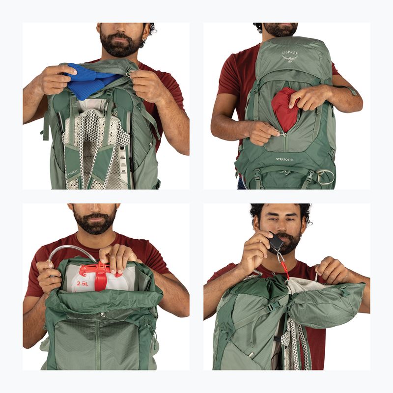 Vyriška turistinė kuprinė Osprey Stratos 44 l pine leaf 14