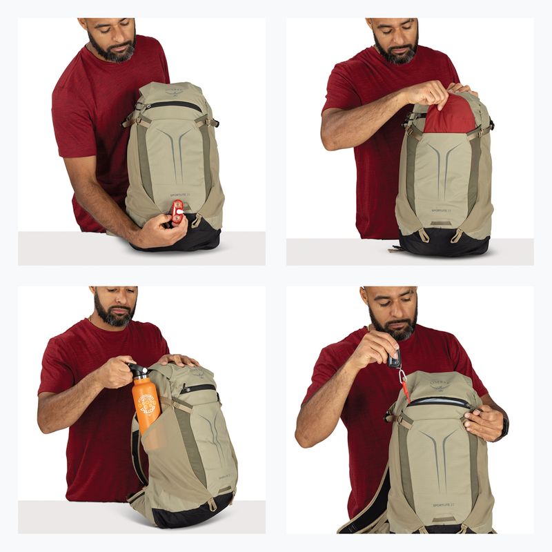 Turistinė kuprinė Osprey Sportlite 22 l olive tan 12
