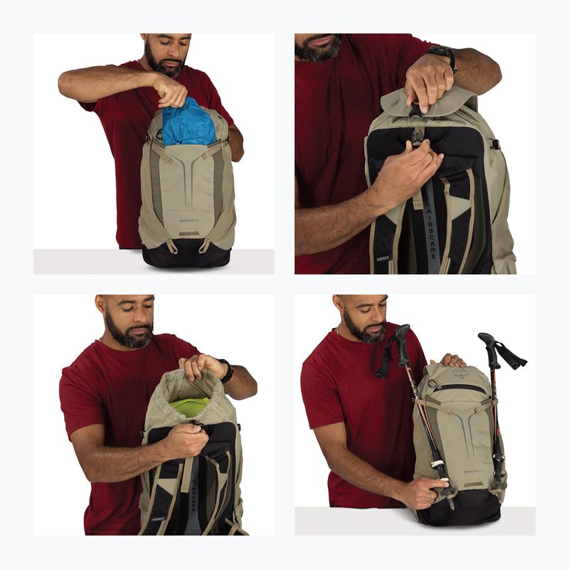 Turistinė kuprinė Osprey Sportlite 22 l olive tan 13