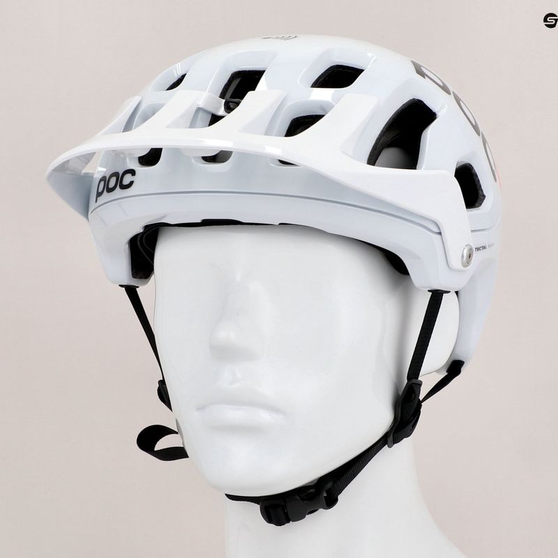 POC Tectal Race MIPS NFC hydrogen white/fluorescent orange avip dviračių šalmas 13