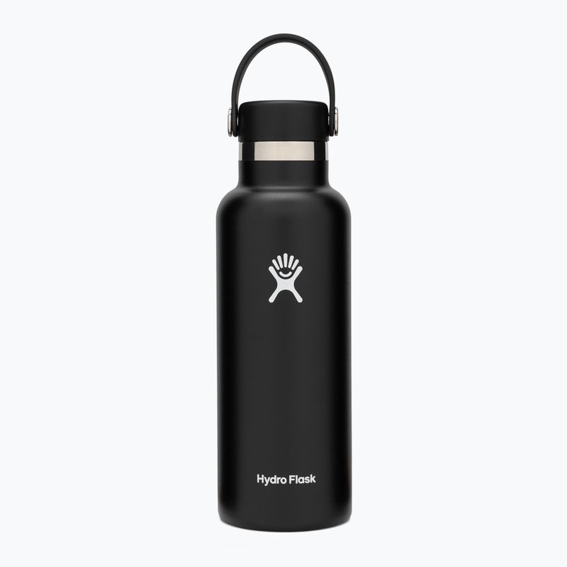 Hydro Flask Standard Flex 530 ml terminis butelis, juodas S18SX001