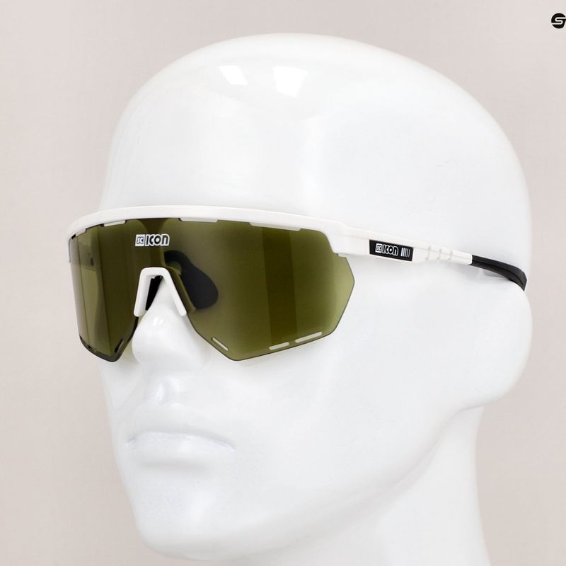 SCICON Aerowing balti blizgūs/žali SCNPP dviračių takai EY26150800 11