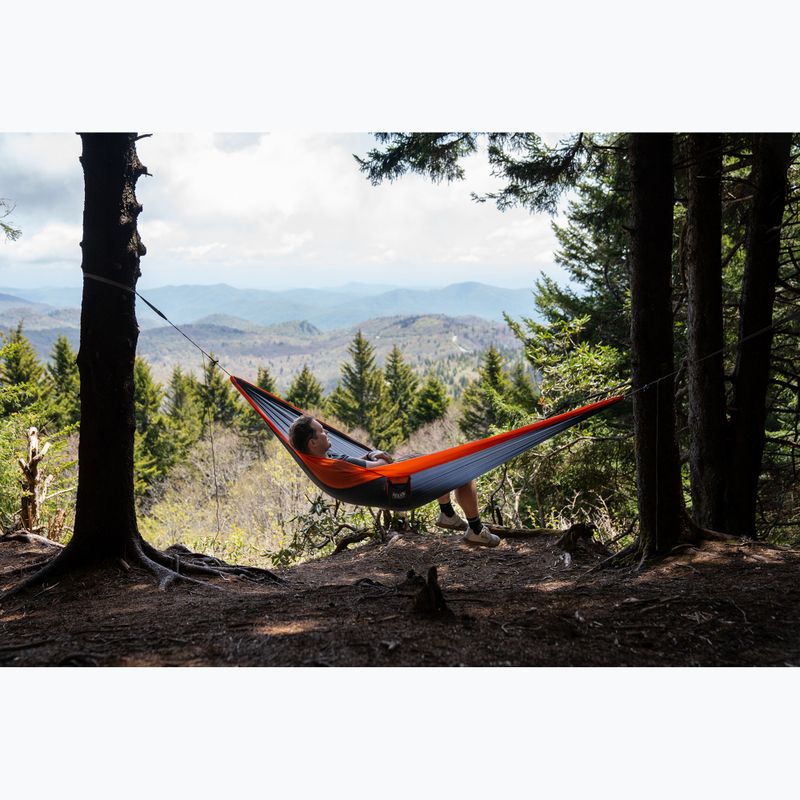Turistinis hamakas ENO SuperSub Ultralight charcoal/orange 8