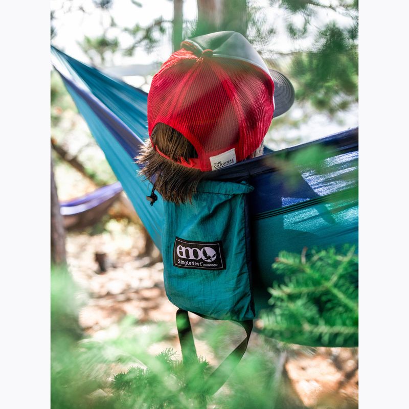Turistinis hamakas ENO SingleNest seafoam / navy 8