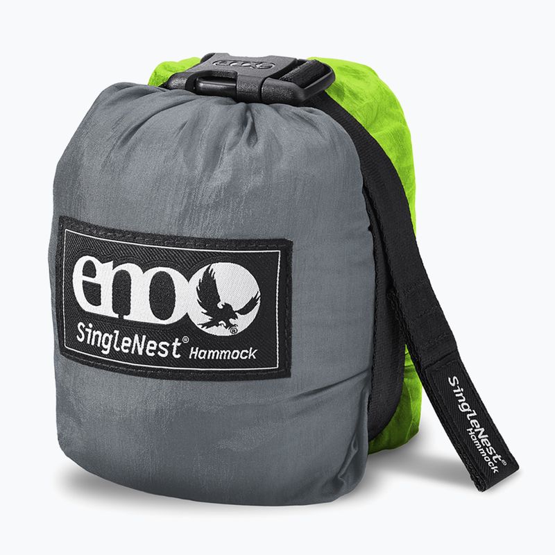 Turistinis hamakas ENO SingleNest grey / chartreuse 4