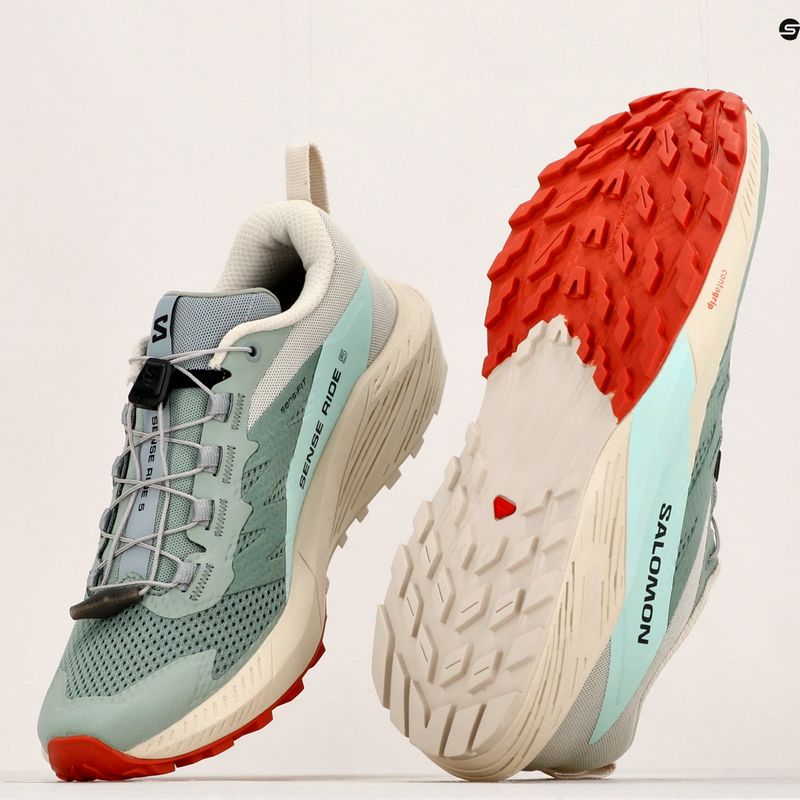 Salomon Sense Ride 5 Lily Pad/Rainy Day/Bleached Aqua moteriški bėgimo bateliai L47212300 14