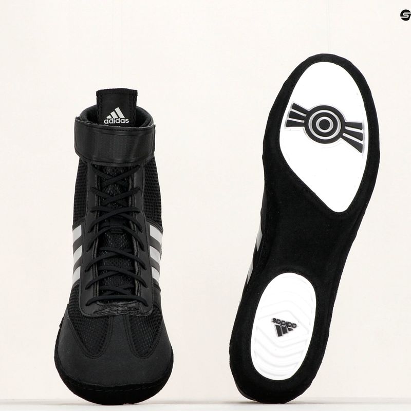 adidas Combat Speed.5 vyrų imtynių bateliai juodi BA8007 12