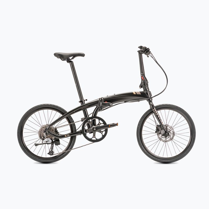 "Tern Verge D9" juodas sulankstomas miesto dviratis