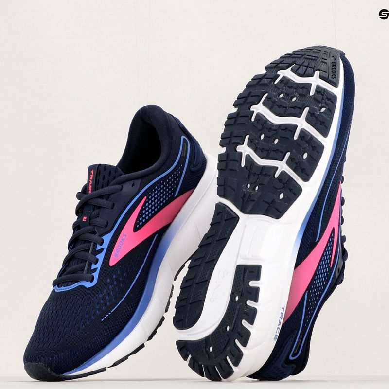 Brooks Trace 2 moteriški bėgimo bateliai Peacoat/blue/pink 12