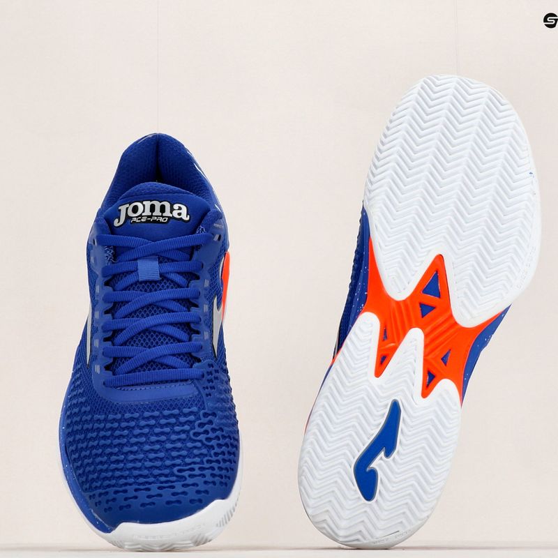 Joma T.Ace Clay vyriški tamsiai mėlynos ir raudonos spalvos teniso bateliai TACES2304P 14