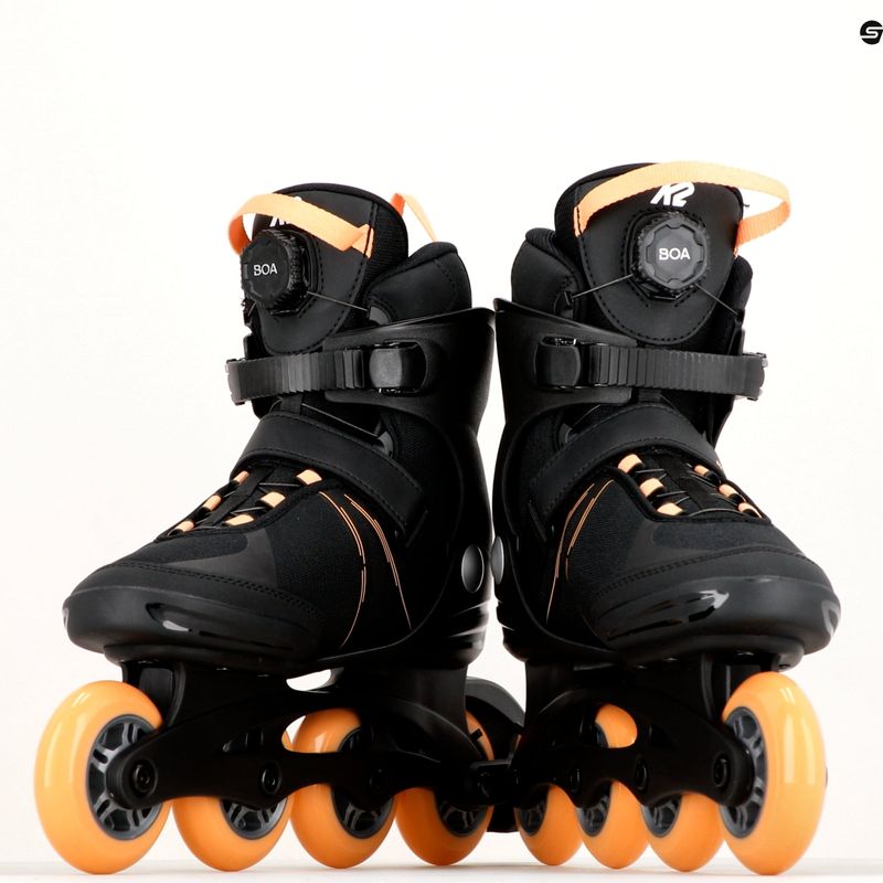 Moteriški riedučiai K2 Alexis 80 Boa black and orange 30H0100/11/60 16