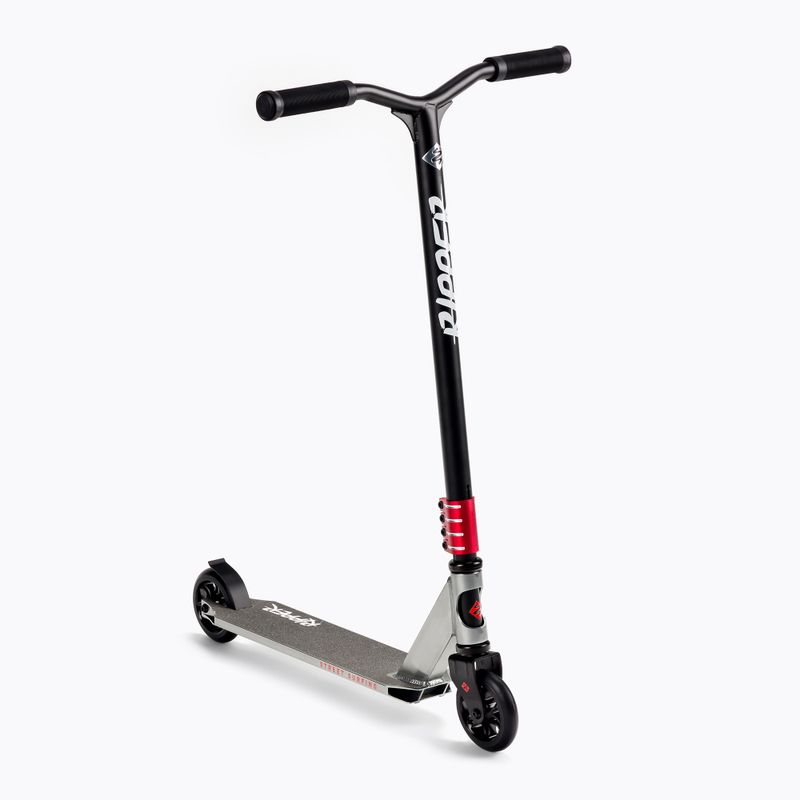 Gatvės banglenčių sportas Stunt Scooter Ripper raudonas/sidabrinis freestyle motoroleris