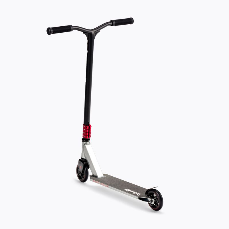 Gatvės banglenčių sportas Stunt Scooter Ripper raudonas/sidabrinis freestyle motoroleris 3