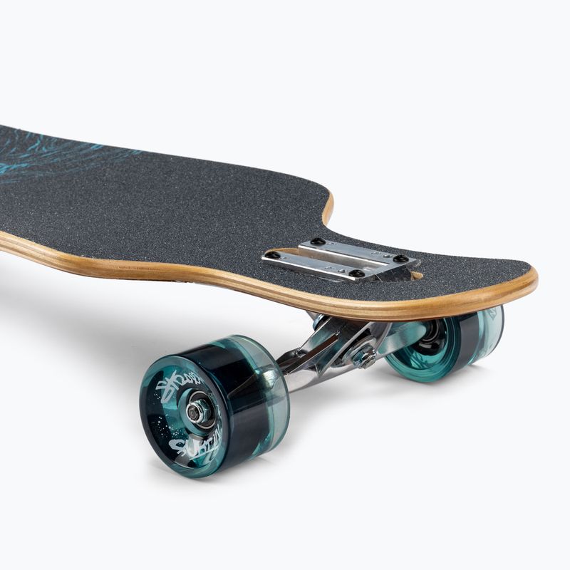 Gatvės banglenčių sporto kreivė Drop Through Freeride longboard 39" rudos spalvos 5