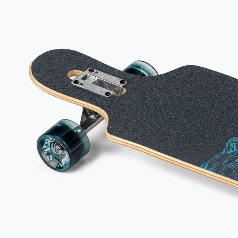 Gatvės banglenčių sporto kreivė Drop Through Freeride longboard 39" rudos spalvos 6