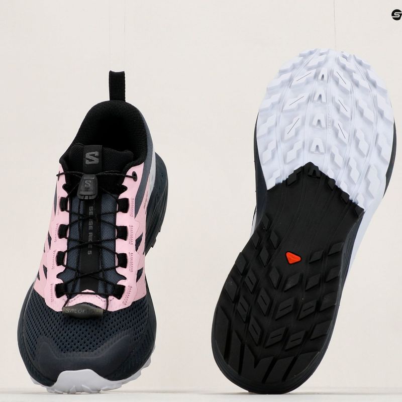 Salomon Sense Ride 5 moteriški bėgimo bateliai tamsiai mėlyna ir juoda L47147000 14