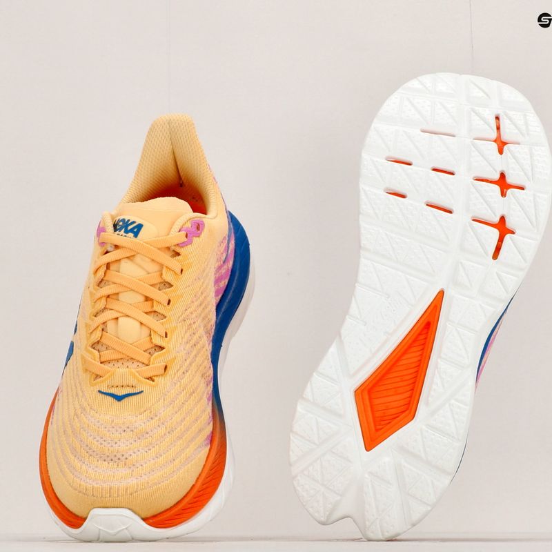Moteriški bėgimo bateliai HOKA Mach 5 orange-purple 1127894-ICYC 17
