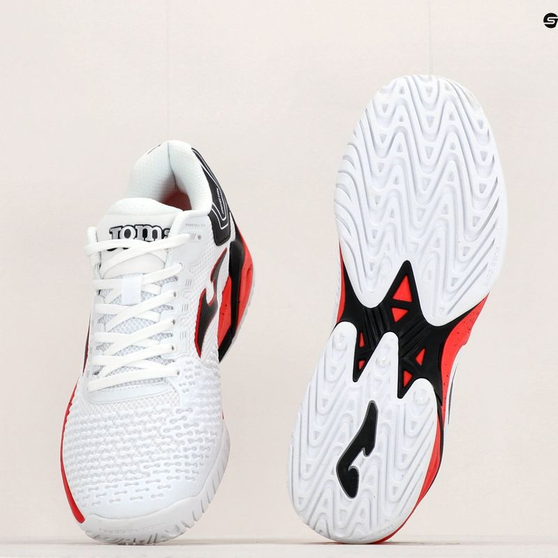 Joma T.Ace vyriški baltos ir raudonos spalvos teniso bateliai TACES2302T 12