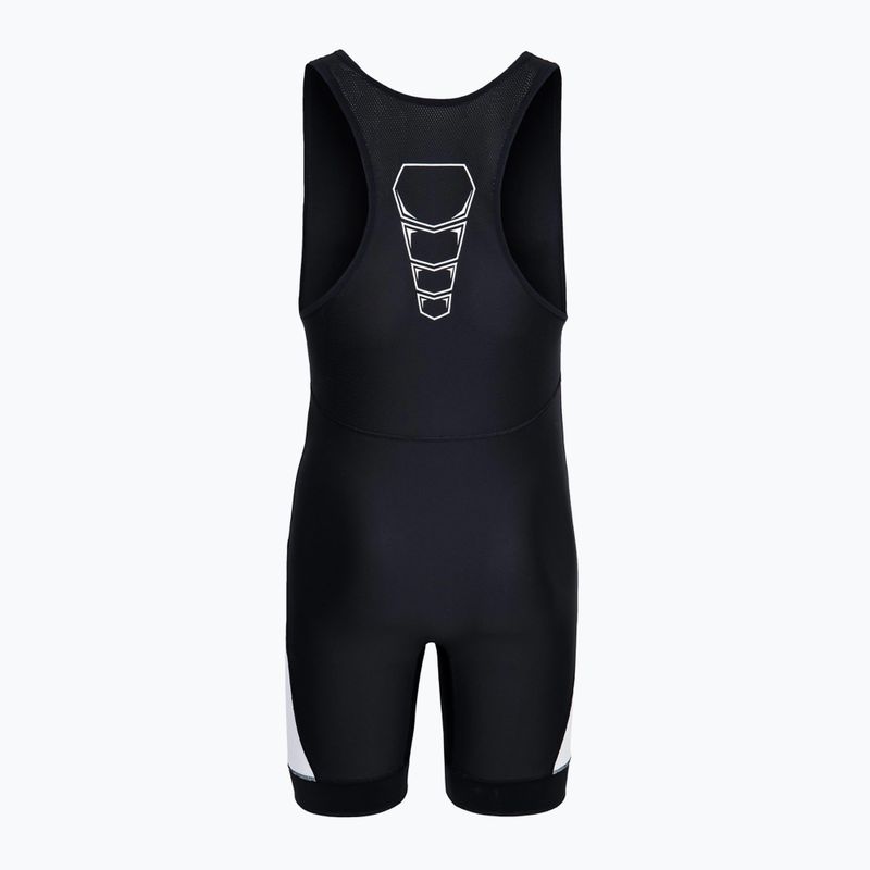 Vyriškas kombinezonas Nike Grappler Elite Singlet black/white 2