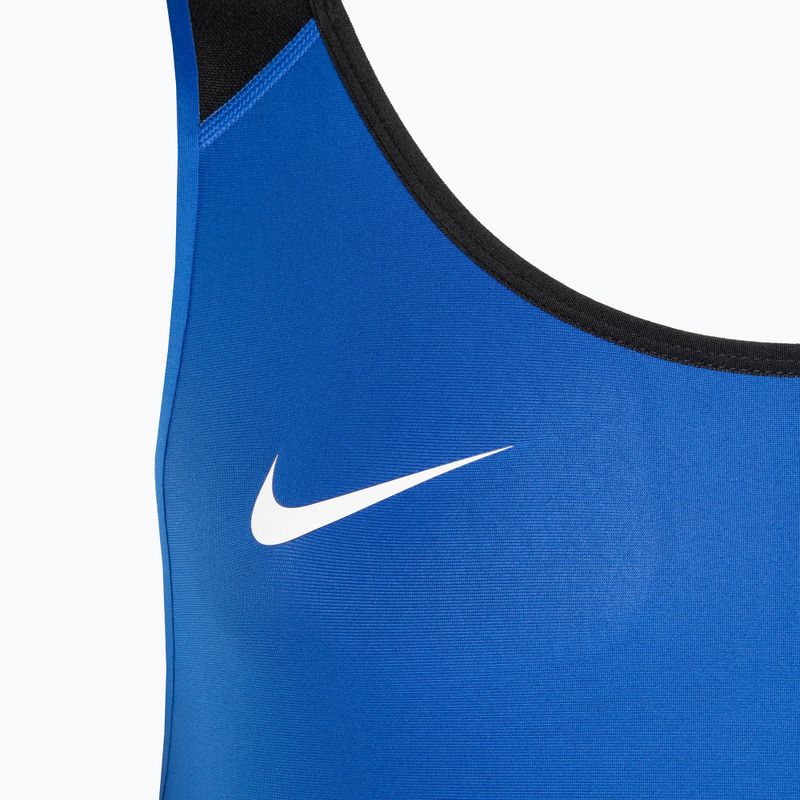 Vyrų imtynių trikotažas Nike Weightlifting Singlet royal/black 3