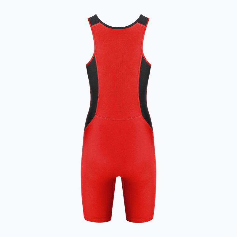 Moteriškas imtynių trikotažas Nike Weightlifting Singlet scarlet/black 2