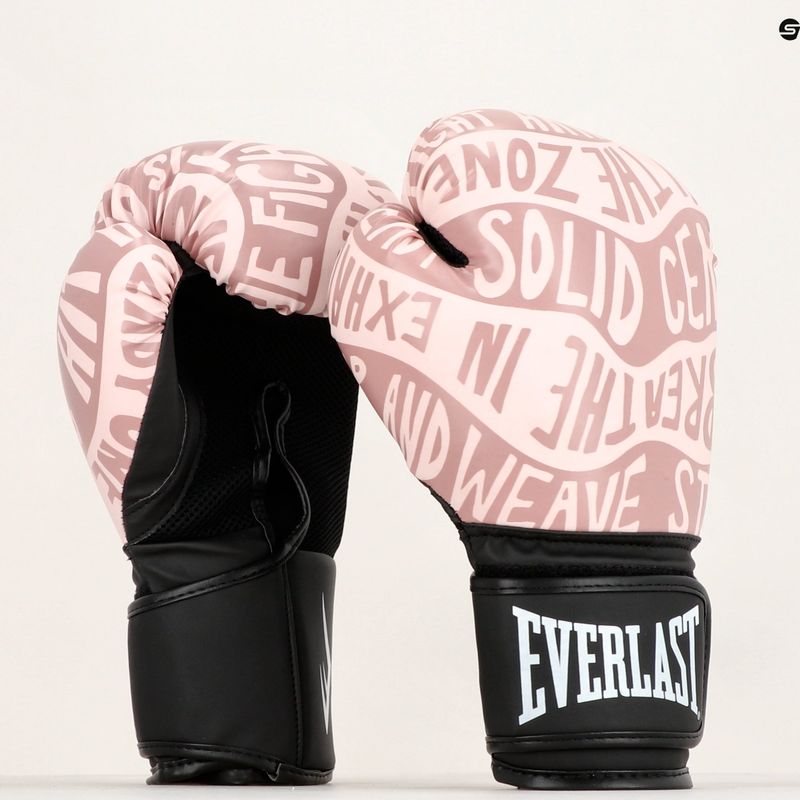 Everlast Spark rožinės/auksinės spalvos moteriškos bokso pirštinės EV2150 PNK/GLD 9