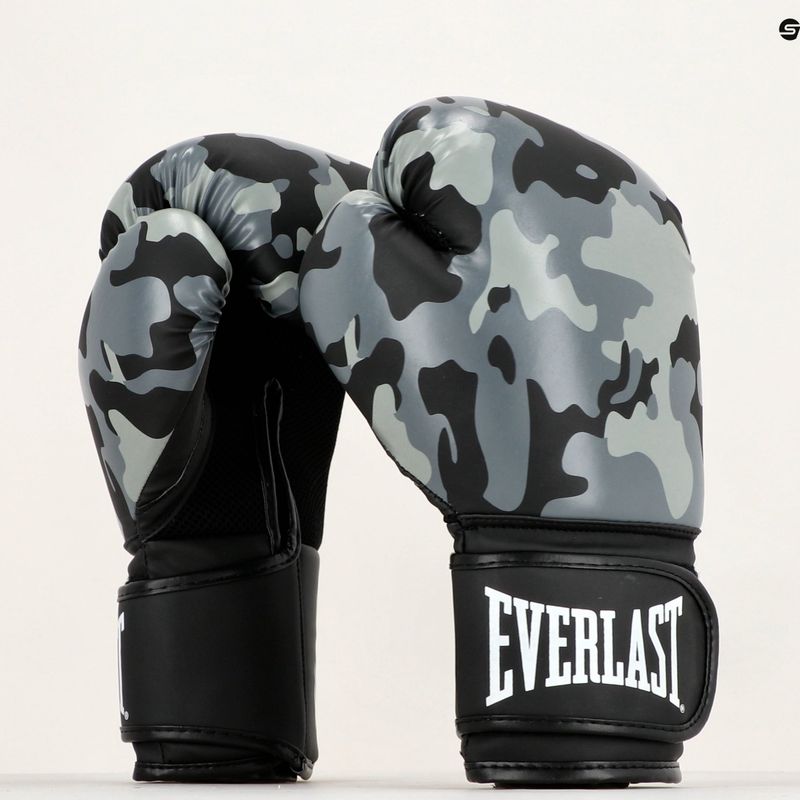 Everlast Spark pilkos bokso pirštinės EV2150 GRY CAMO 9