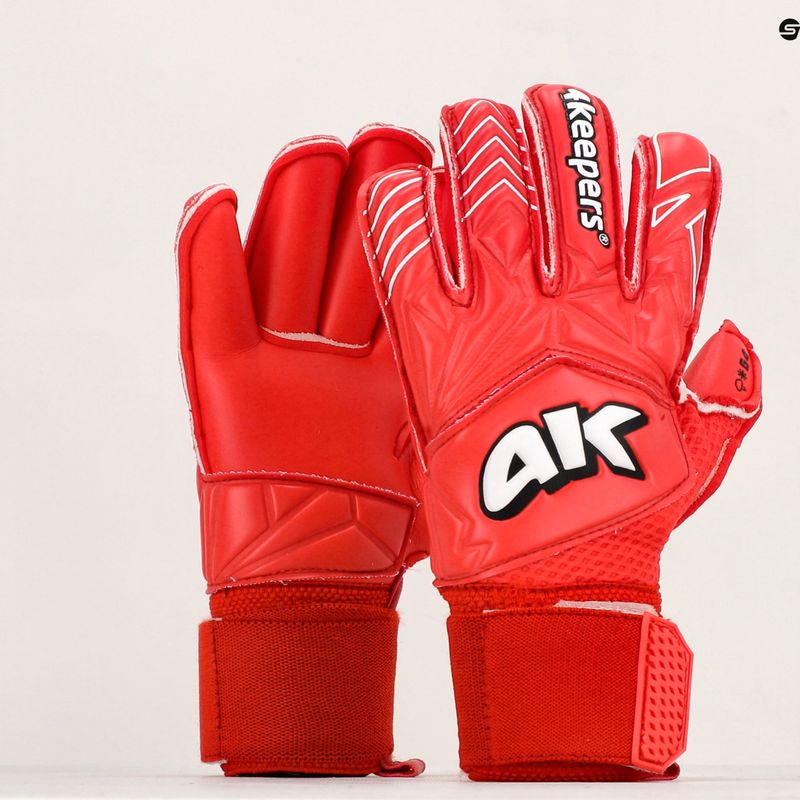 4keepers Force V4.23 RF Jr vaikiškos vartininko pirštinės raudonos spalvos 9
