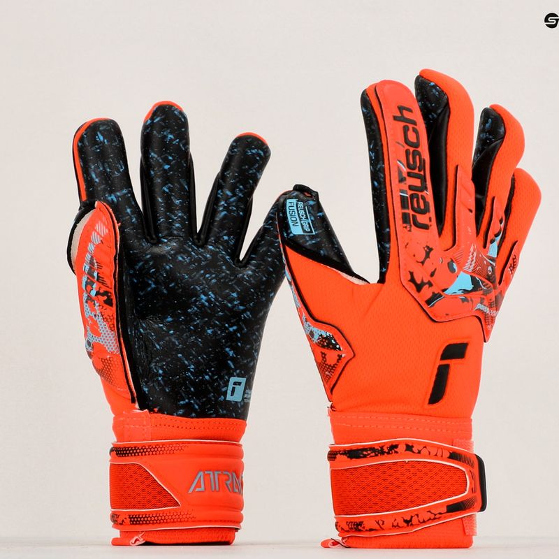 Reusch Attrakt Fusion Guardian Junior vaikiškos vartininko pirštinės raudonos spalvos 5372945-3333 7