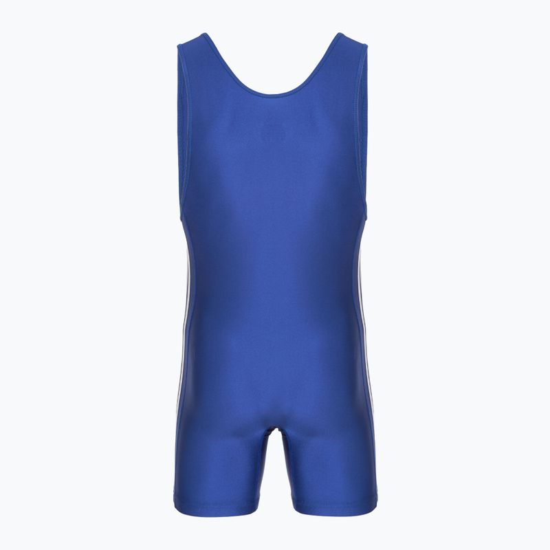 Vyriškas kombinezonas adidas 3 Stripe Singlet royal/white 2