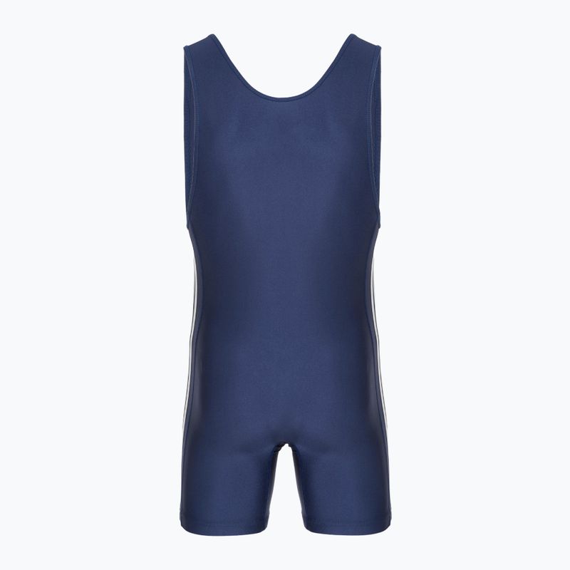 Vyriškas kombinezonas adidas 3 Stripe Singlet navy/white 2