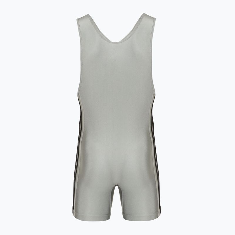 Vyriškas kombinezonas adidas 3 Stripe Singlet grey/black 2