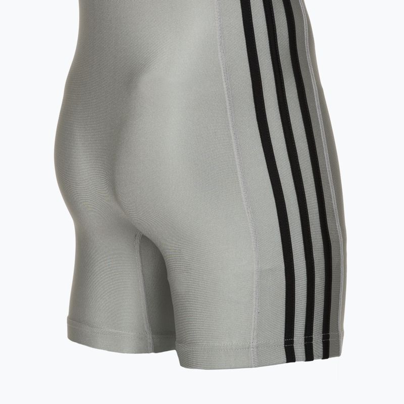 Vyriškas kombinezonas adidas 3 Stripe Singlet grey/black 4