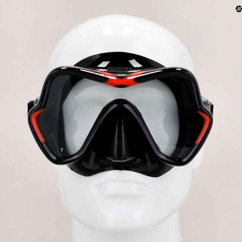 Mares One Vision nardymo kaukė juoda/raudona 411046 8