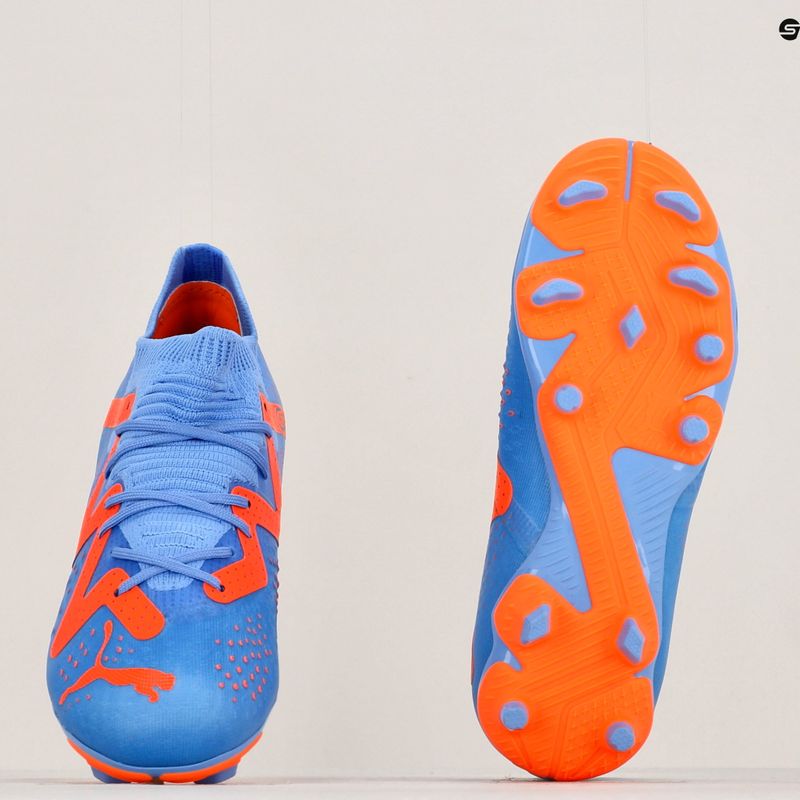 Vaikiški futbolo bateliai PUMA Future Match FG/AG JR mėlyni ir oranžiniai 107195 01 16
