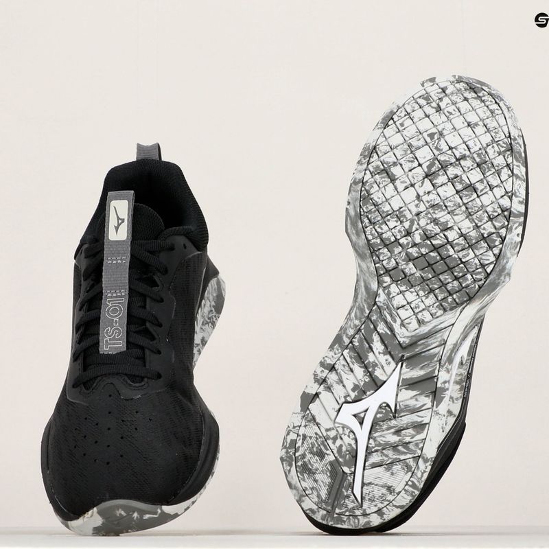 Vyriški bėgimo bateliai Mizuno TS-01 Black/White/Quiet Shade 31GC220101 14