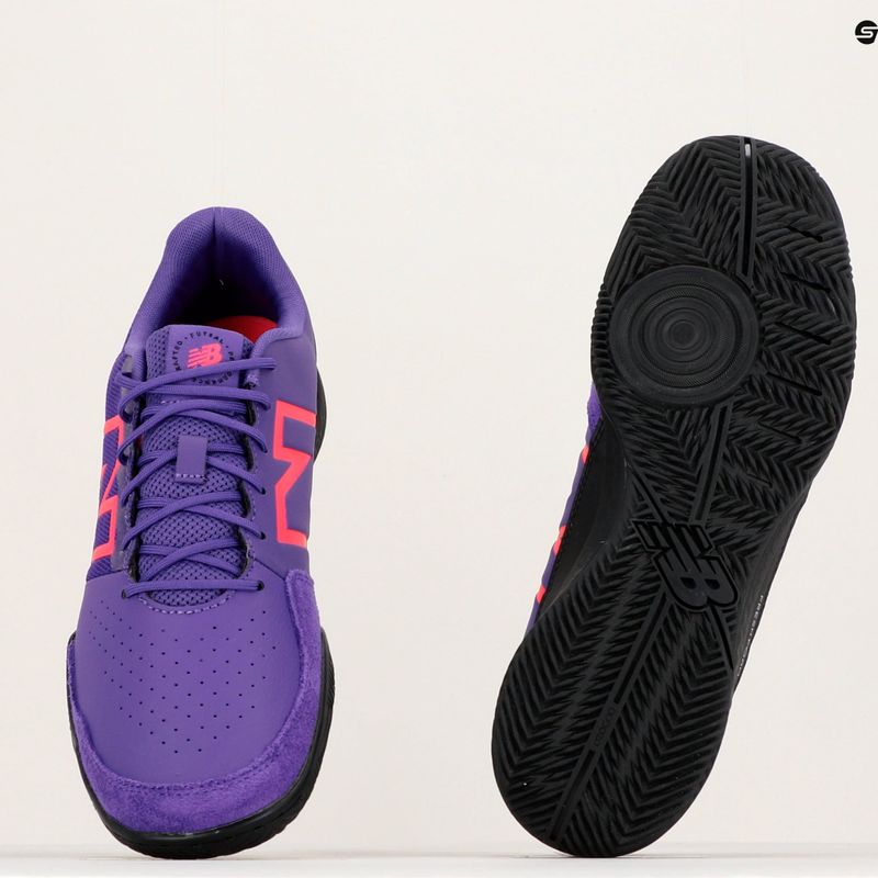 Vyriški futbolo bateliai New Balance Audazo V6 Command IN violetiniai ir juodi SA2IPH6.D.075 18