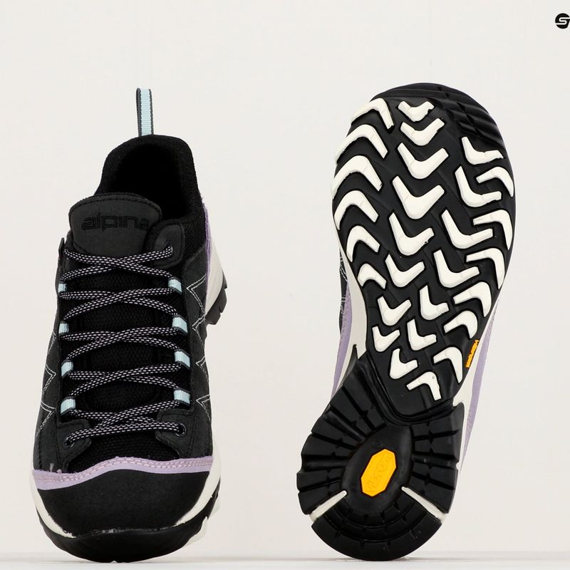 Moteriški trekingo batai Alpina Glacia lavander/black 16