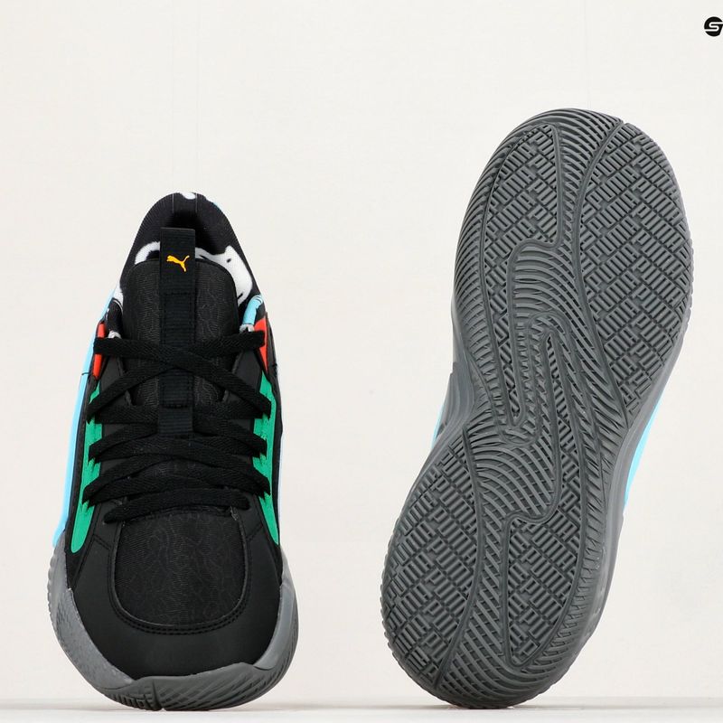 PUMA Court Rider Chaos Block Party vyriški krepšinio bateliai black 378265 01 15